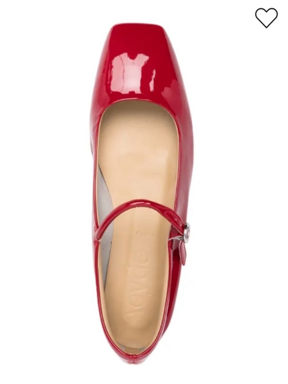 Aeyde Uma red patent ballerina flats size 37 worn, priced accordingly